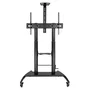 TOOQ Soporte suelo ruedas regulable "ARES" 60-100"